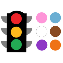 Load image into Gallery viewer, Traffic Lights Felt Set Pattern