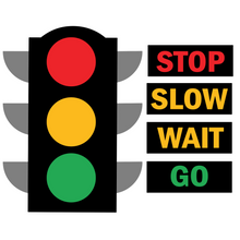 Load image into Gallery viewer, Traffic Lights Felt Set Pattern