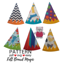 Load image into Gallery viewer, Kitty Cat Hide and Seek Colours and Patterns Felt Set Pattern
