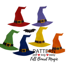 Load image into Gallery viewer, Little Bat Hide and Seek Felt Set Pattern