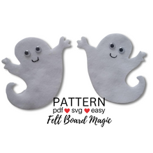 Load image into Gallery viewer, Two Little Ghosts Felt Set Pattern
