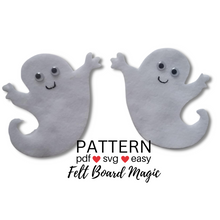Load image into Gallery viewer, Two Little Ghosts Felt Set Pattern