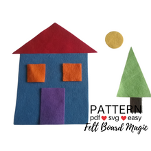 Load image into Gallery viewer, The Shape Story Felt Set Pattern
