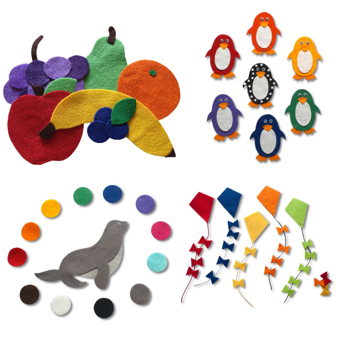 Colours 4 Felt Set Pattern Bundle Felt Board Magic