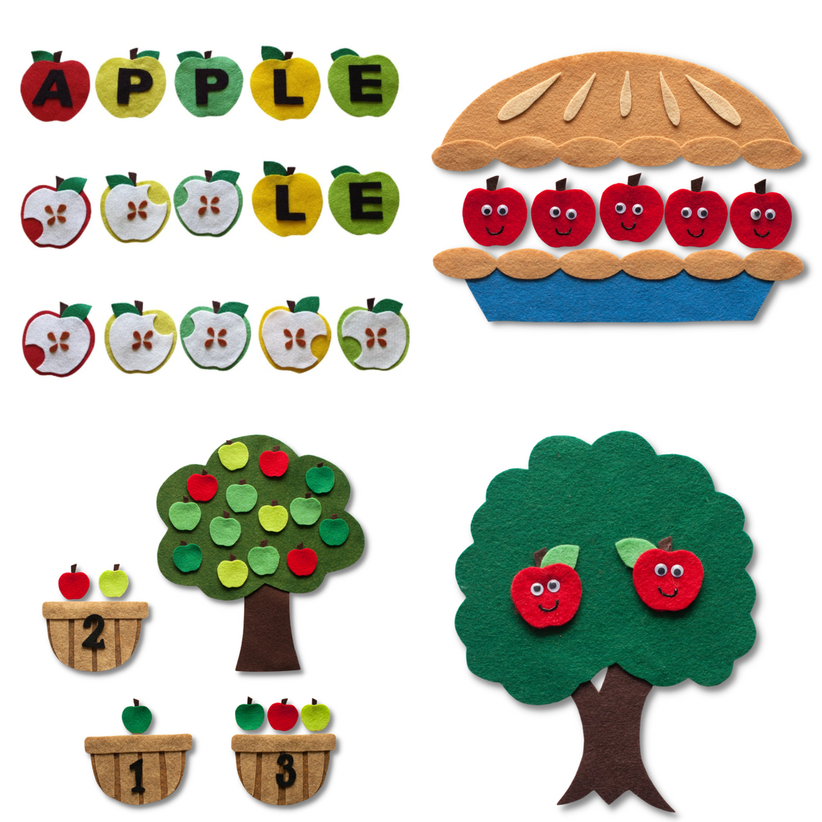 Apple Harvest 2 Felt Set Pattern Bundle Felt Board Magic