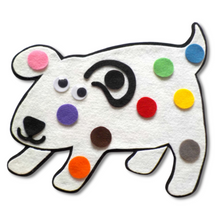 Load image into Gallery viewer, Dog's Colourful Day Felt Set Pattern