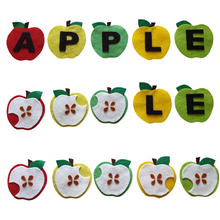 Load image into Gallery viewer, A-P-P-L-E Felt Set Pattern