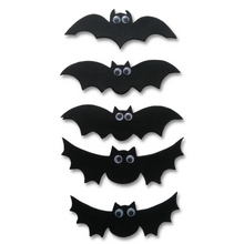 Load image into Gallery viewer, Five Black Bats Felt Set Pattern