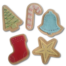Load image into Gallery viewer, Five Christmas Cookies Felt Set Pattern
