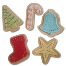 Load image into Gallery viewer, Five Christmas Cookies Felt Set Pattern