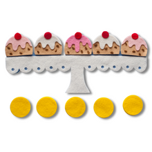 Load image into Gallery viewer, Five Currant Buns Felt Set Pattern