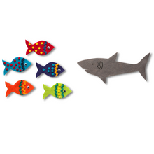 Load image into Gallery viewer, Five Little Fish Swimming in the Sea Felt Set Pattern