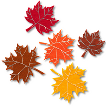 Load image into Gallery viewer, Five Little Leaves Felt Set Pattern