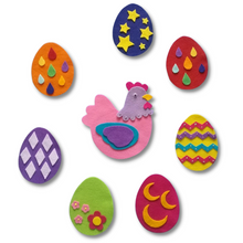 Load image into Gallery viewer, Hildy the Hen Felt Set Pattern