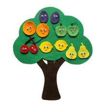 Load image into Gallery viewer, Way Up High in the Fruit Salad Tree Felt Set Pattern