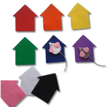 Load image into Gallery viewer, Little Mouse Hide and Seek Colours Felt Set Pattern