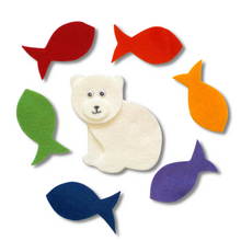 Load image into Gallery viewer, Marco the Polar Bear Felt Set Pattern
