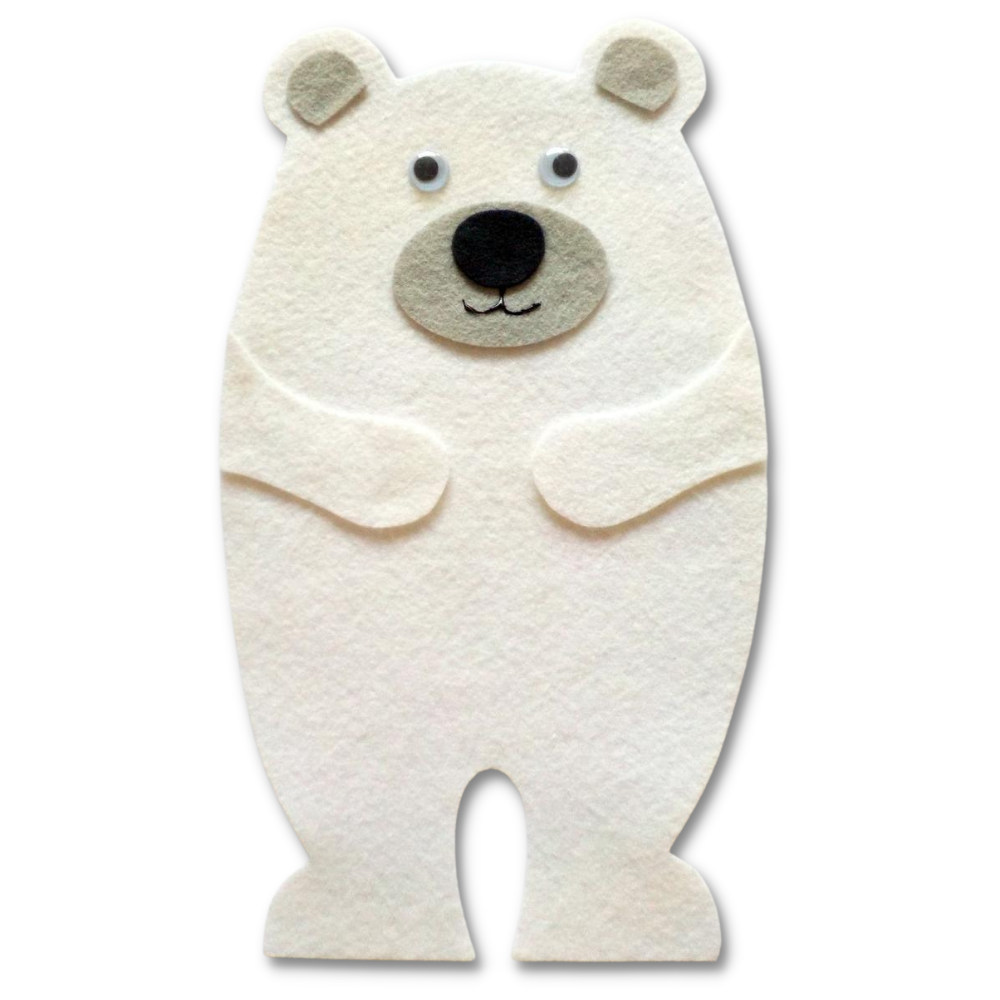 Polar Bear's Underwear Felt Set Pattern – Felt Board Magic