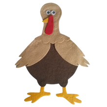 Load image into Gallery viewer, Turkey Feathers Colors Felt Set Pattern