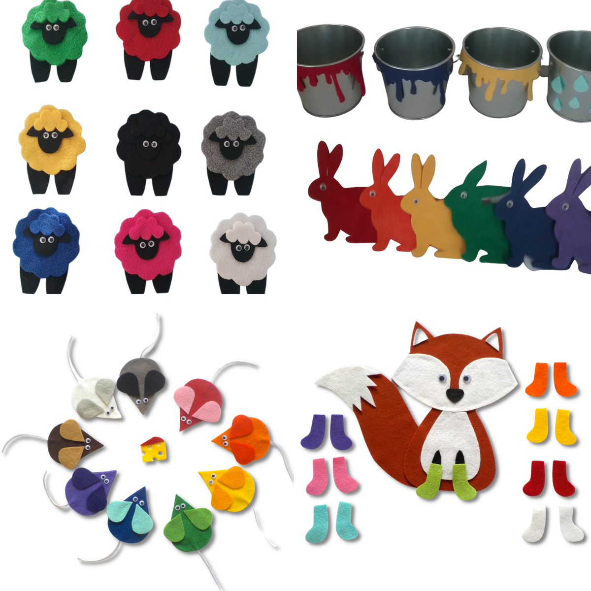 Colours 2 Felt Set Pattern Bundle Felt Board Magic