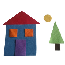 Load image into Gallery viewer, The Shape Story Felt Set Pattern