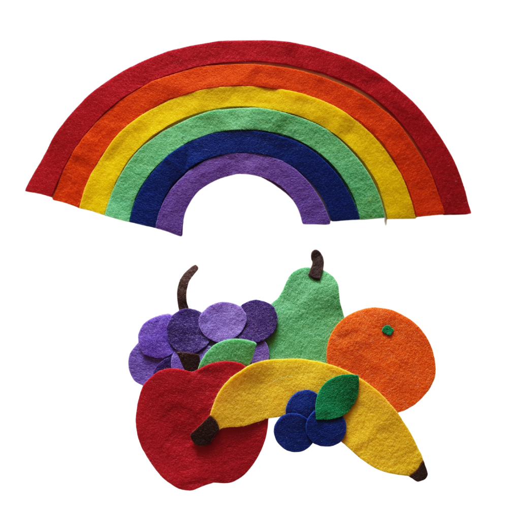 Rainbow Stew Felt Set Pattern Felt Board Magic