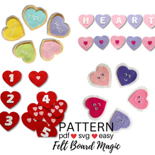 Load image into Gallery viewer, Valentine's Day Felt Set Pattern Bundle