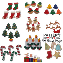 Load image into Gallery viewer, Christmas Counting Felt Set Pattern Super Bundle
