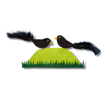 Load image into Gallery viewer, Two Little Blackbirds Felt Set Pattern