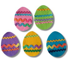 Load image into Gallery viewer, Five Little Easter Eggs Felt Set Pattern