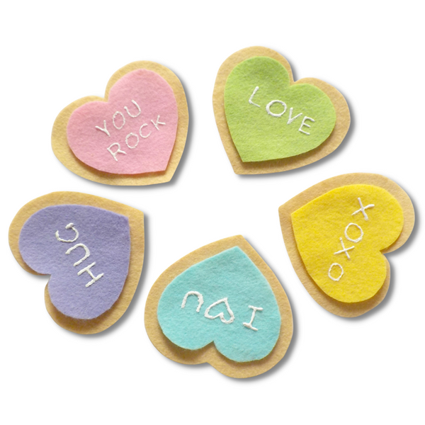 Five Valentine's Cookies