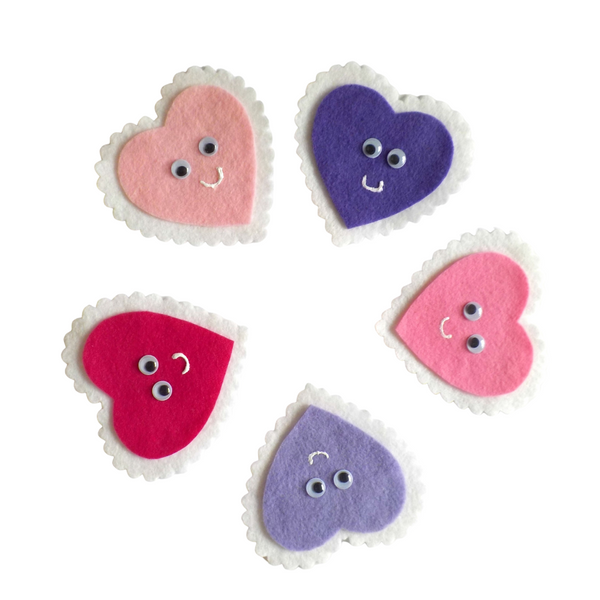 Five Valentine's Hearts