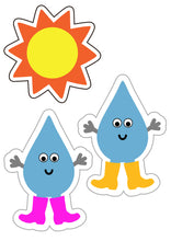 Load image into Gallery viewer, Five Little Raindrops Printable Template
