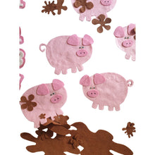 Load image into Gallery viewer, Five Muddy Pigs Felt Set Pattern

