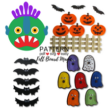 Load image into Gallery viewer, Halloween 2 Felt Set Pattern Bundle
