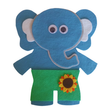 Load image into Gallery viewer, If Elephants Wore Pants PDF SVG Felt Set Pattern
