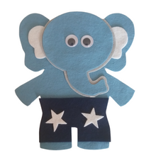 Load image into Gallery viewer, If Elephants Wore Pants PDF SVG Felt Set Pattern
