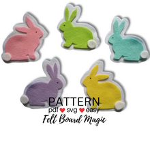 Load image into Gallery viewer, Hippety Hoppity Hey Felt Set Pattern
