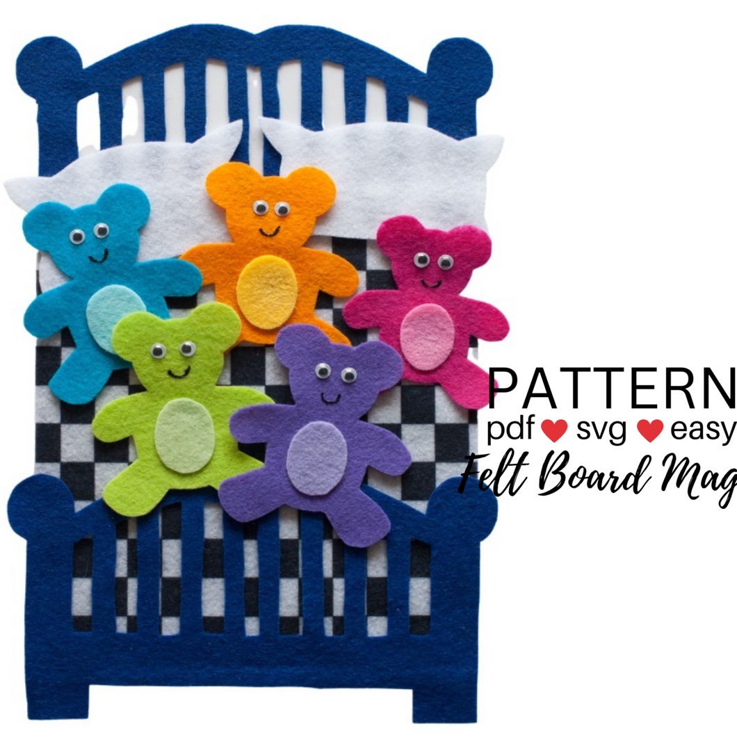 Five in the Bed Felt Set Pattern