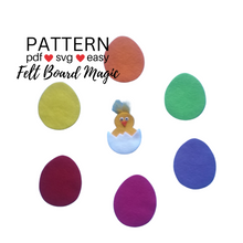 Load image into Gallery viewer, Little Chick Hide and Seek Colors Game Felt Set Pattern
