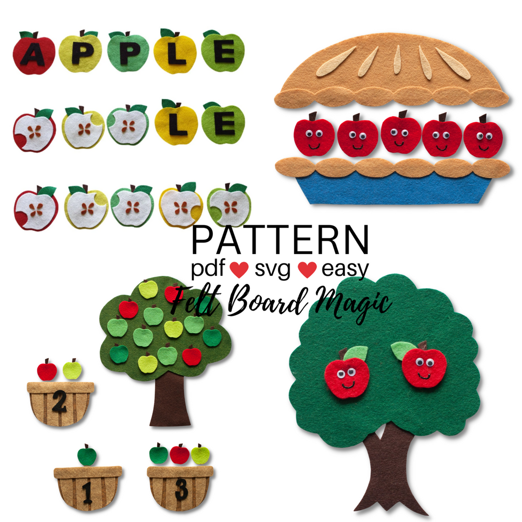 Apple Harvest 2 Felt Set Pattern Bundle