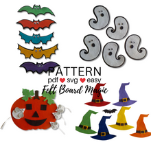 Load image into Gallery viewer, Halloween 1 Felt Set Pattern Bundle
