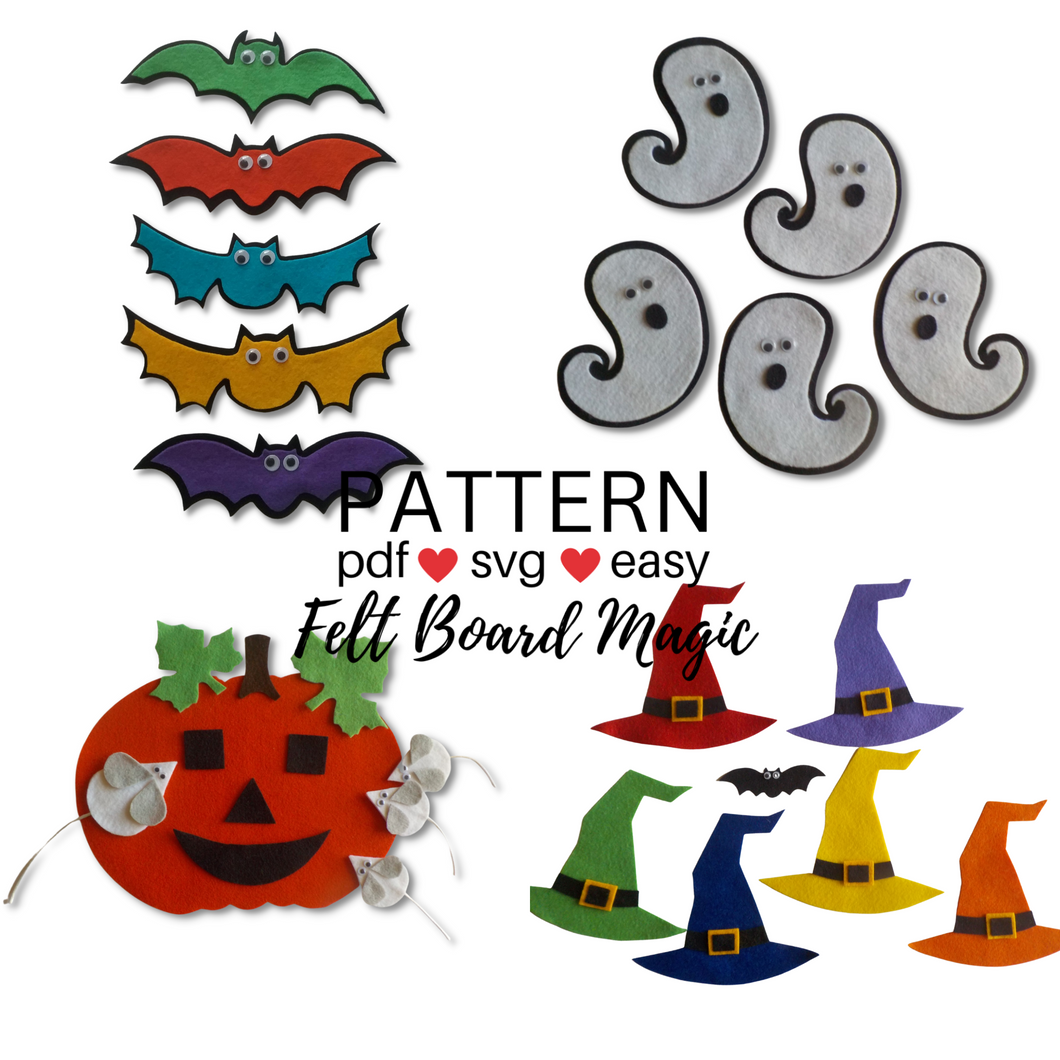 Halloween 1 Felt Set Pattern Bundle
