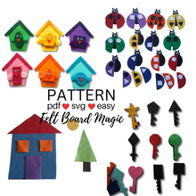 Load image into Gallery viewer, Shapes 1 Felt Set Pattern Bundle
