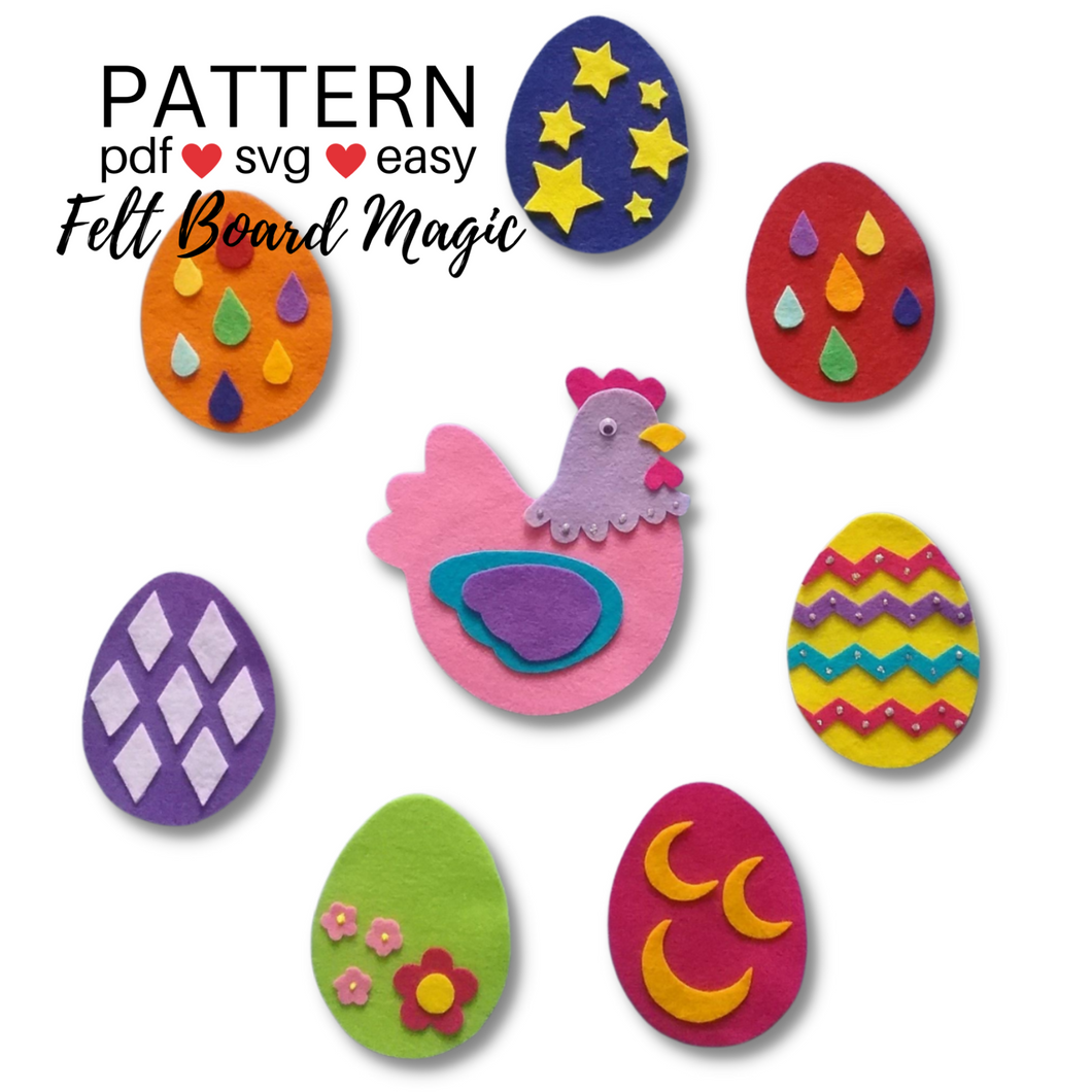 Hildy the Hen Felt Set Pattern