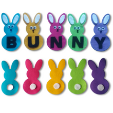 Load image into Gallery viewer, BUNNY B-U-N-N-Y Easter BINGO Song Felt Set Pattern
