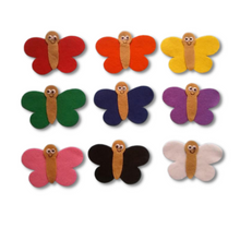 Load image into Gallery viewer, Butterfly Wing Colour Matching Felt Set Pattern

