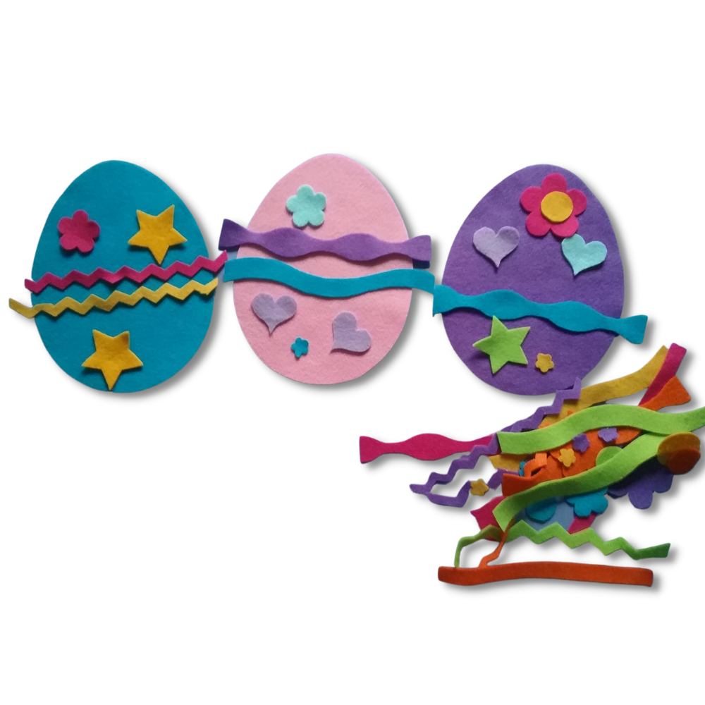 Easter Egg Decorating Felt Set Pattern