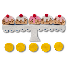 Load image into Gallery viewer, Five Currant Buns Felt Set Pattern
