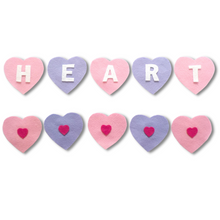 Load image into Gallery viewer, HEART H-E-A-R-T BINGO Song Felt Set Pattern
